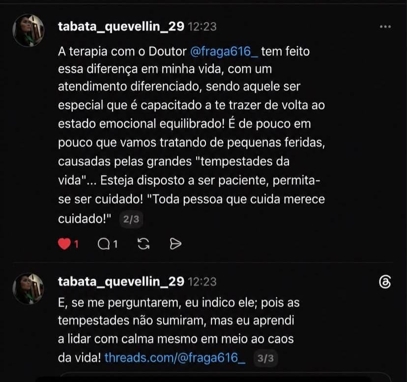 Depoimento Tabata Quevellin